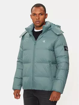 Пуховик стандартного кроя Calvin Klein Jeans, зеленый