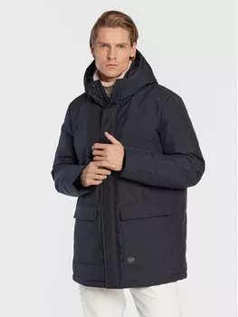 Пуховик стандартного кроя Casual Friday, синий