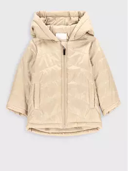 Пуховик стандартного кроя Coccodrillo, бежевый