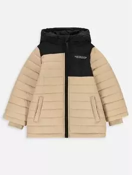 Пуховик стандартного кроя Coccodrillo, бежевый