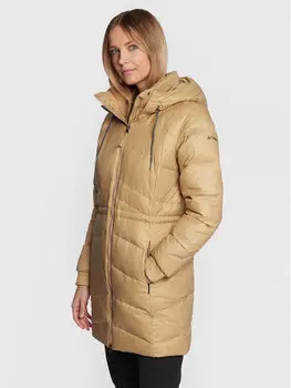 Пуховик стандартного кроя Columbia, бежевый