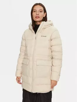 Пуховик стандартного кроя Columbia, бежевый