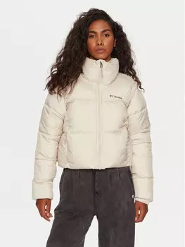 Пуховик стандартного кроя Columbia, бежевый