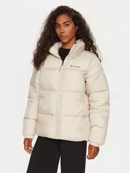 Пуховик стандартного кроя Columbia, бежевый