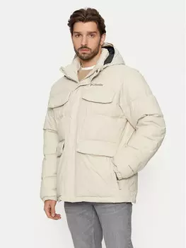Пуховик стандартного кроя Columbia, бежевый