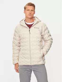 Пуховик стандартного кроя Columbia, бежевый