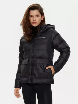 Пуховик стандартного кроя Columbia, черный
