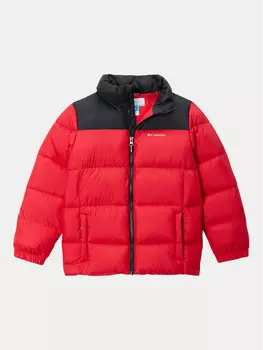 Пуховик стандартного кроя Columbia, красный