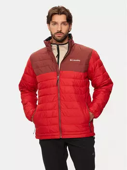 Пуховик стандартного кроя Columbia, красный