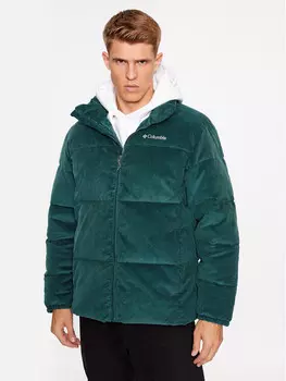 Пуховик стандартного кроя Columbia, зеленый