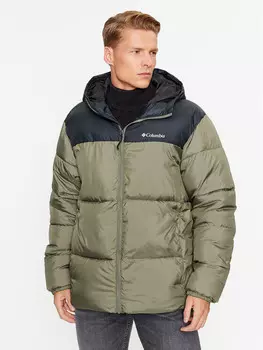 Пуховик стандартного кроя Columbia, зеленый