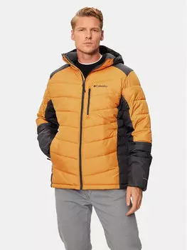 Пуховик стандартного кроя Columbia, желтый