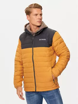 Пуховик стандартного кроя Columbia, желтый