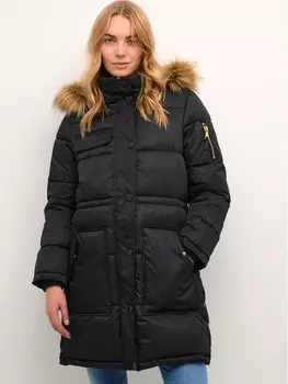 Пуховик стандартного кроя Cream, черный