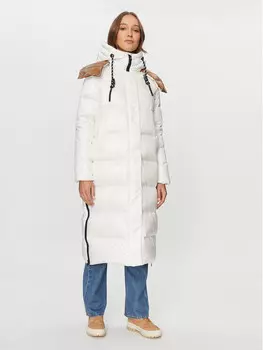 Пуховик стандартного кроя Deha, экрю