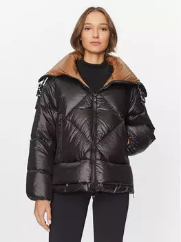 Пуховик стандартного кроя Deha, черный