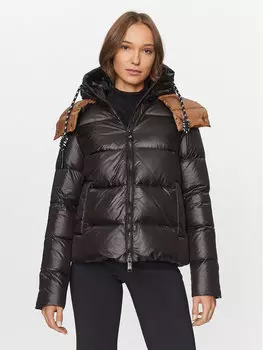 Пуховик стандартного кроя Deha, черный