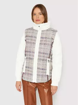 Пуховик стандартного кроя Desigual, белый