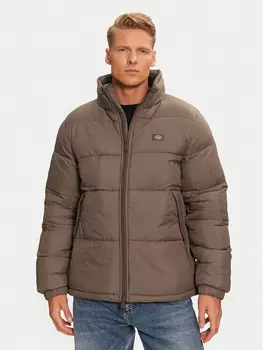 Пуховик стандартного кроя Dickies, коричневый