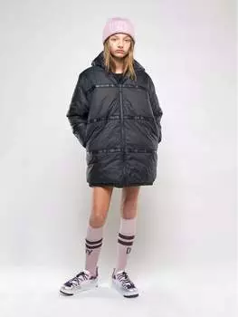 Пуховик стандартного кроя Dkny, черный