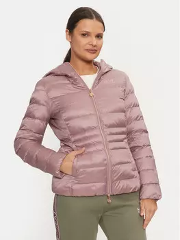 Пуховик стандартного кроя Ea7 Emporio Armani, фиолетовый