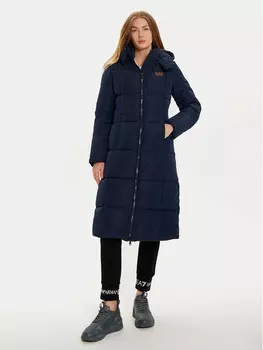 Пуховик стандартного кроя Ea7 Emporio Armani, синий