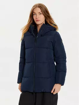 Пуховик стандартного кроя Ea7 Emporio Armani, синий
