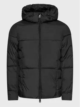 Пуховик стандартного кроя Ecoalf, черный