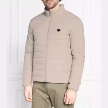 Пуховик стандартного кроя Emporio Armani, бежевый
