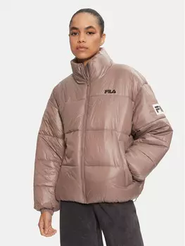 Пуховик стандартного кроя Fila, бежевый