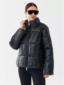 Пуховик стандартного кроя Fracomina, черный