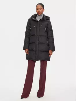 Пуховик стандартного кроя Fracomina, черный