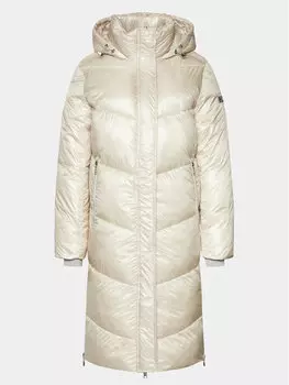 Пуховик стандартного кроя Frieda & Freddies, экрю