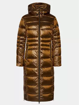 Пуховик стандартного кроя Frieda & Freddies, коричневый