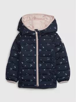 Пуховик стандартного кроя Gap, синий