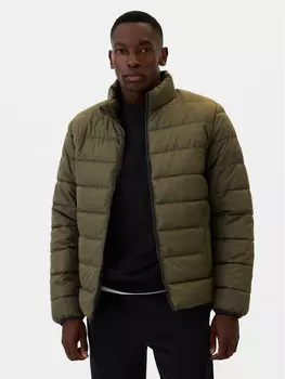 Пуховик стандартного кроя Gap, зеленый