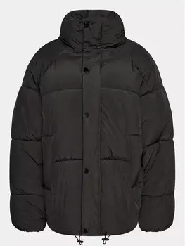 Пуховик стандартного кроя Gina Tricot, черный