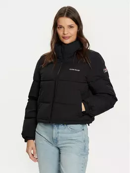 Пуховик стандартного кроя Guess Jeans, черный