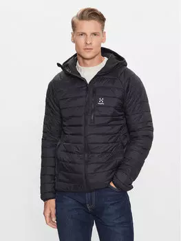 Пуховик стандартного кроя Haglfs, черный