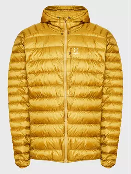 Пуховик стандартного кроя Haglfs, желтый