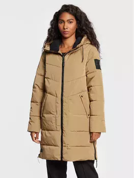 Пуховик стандартного кроя Halti, бежевый