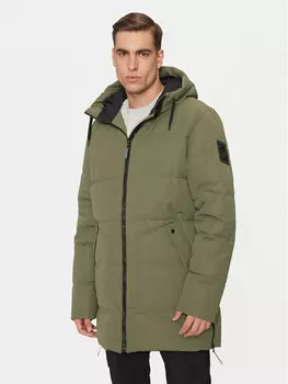 Пуховик стандартного кроя Halti, зеленый