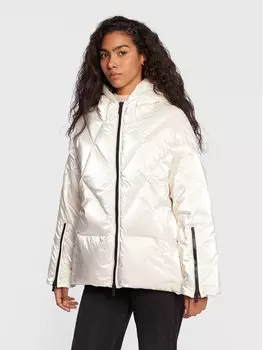 Пуховик стандартного кроя Hetreg, экрю