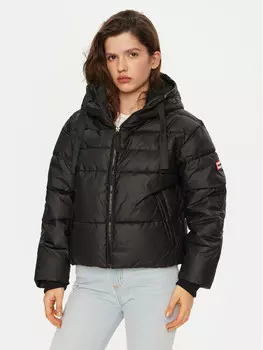 Пуховик стандартного кроя Hunter, черный