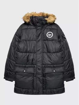 Пуховик стандартного кроя Hype, черный