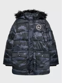 Пуховик стандартного кроя Hype, черный