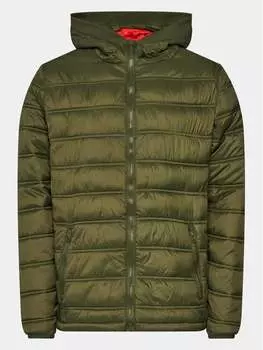 Пуховик стандартного кроя Indicode, хаки