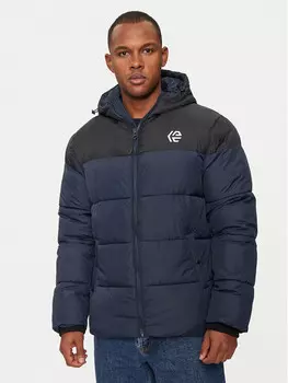Пуховик стандартного кроя Indicode, синий