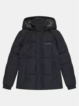Пуховик стандартного кроя Jack&Jones Junior, черный