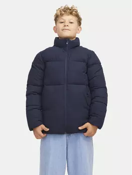 Пуховик стандартного кроя Jack&Jones Junior, синий